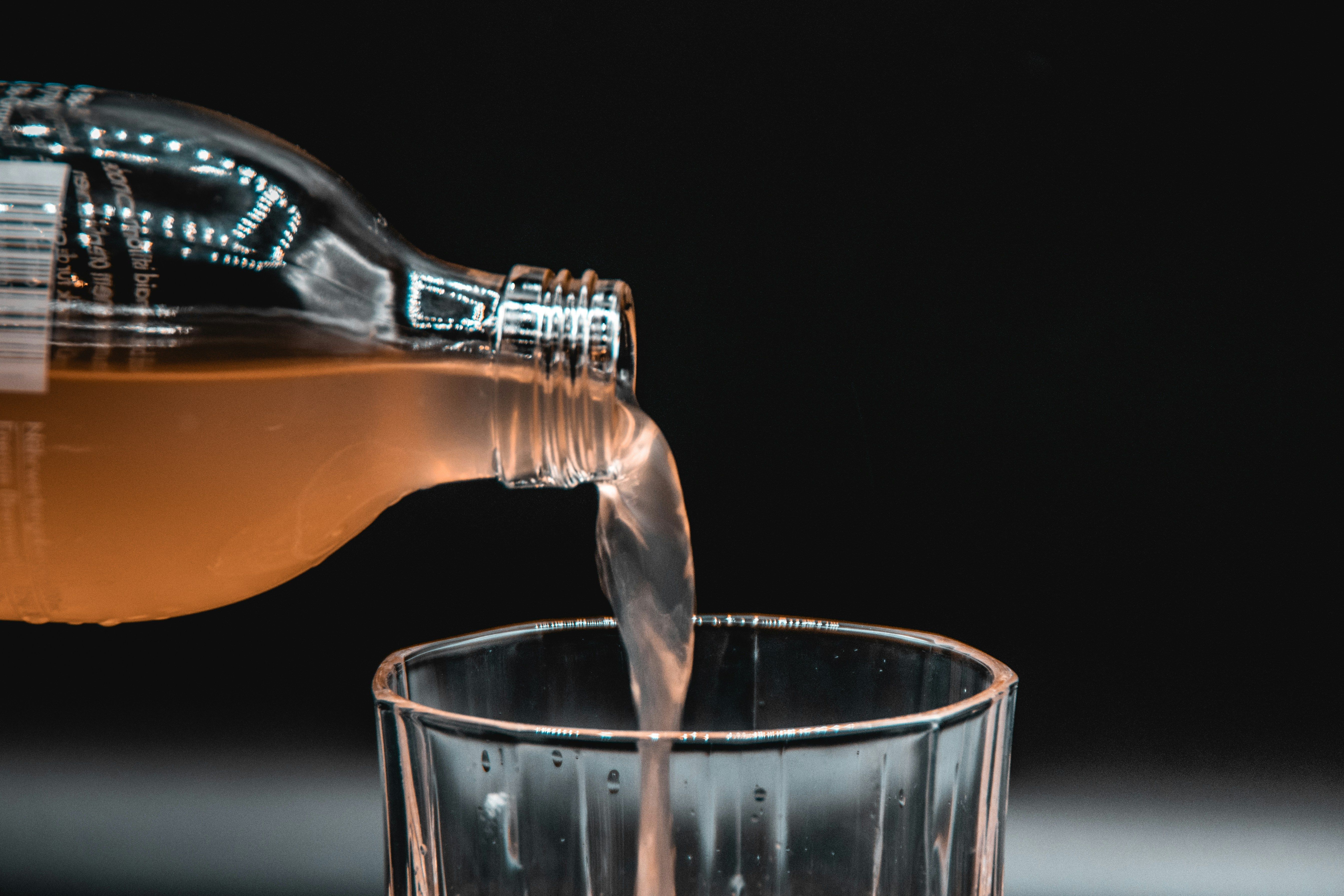 Functional beverages pulled in glass